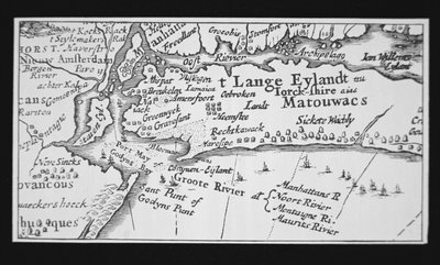 History of New York City: Dutch Map Showing the Recapture of Manhattan by Dutch School