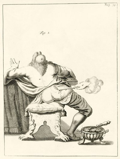 Lancing a boil on the bottom, from Exercitationes Practicae circa Medendi Methodum by Frederik Dekkers, 1694 by Dutch School