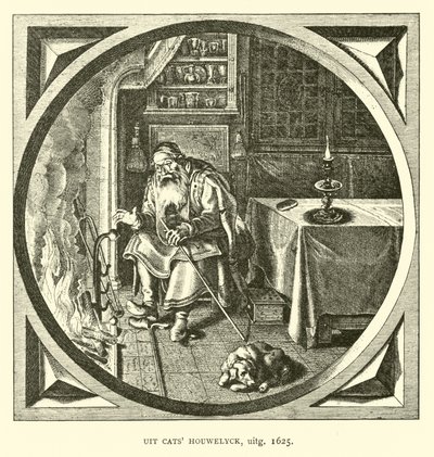 Scene from Houwelick, by Jacob Cats, 1625 by Dutch School