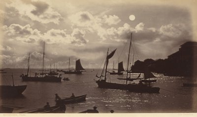 Moonlight Effect, Bay of Panama, 1877 by Eadweard Muybridge
