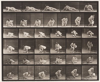 Plate 270. Arising from the Ground with Pamphlet in Left Hand by Eadweard Muybridge