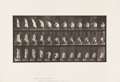 Toilet; Putting on Boots and Rising from Chair by Eadweard Muybridge