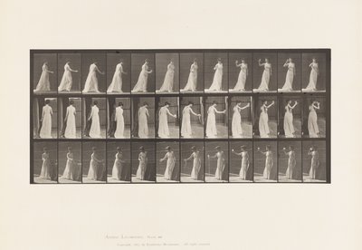 Pouring Libation on Ground, Drinking from Goblet by Eadweard Muybridge