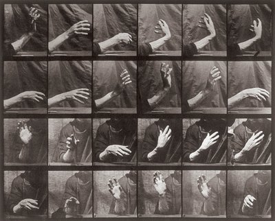 Sequence with Hand Movement, Plate 535 from Animal Locomotion by Eadweard Muybridge