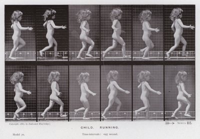 The Human Figure in Motion: Child, Running by Eadweard Muybridge