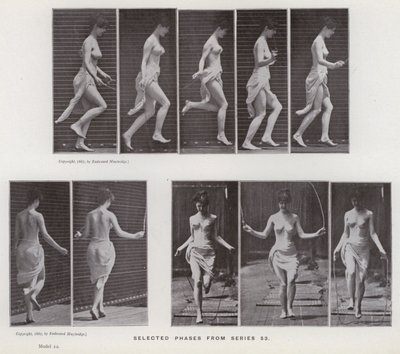 The Human Figure in Motion: Selected phases from series 53 by Eadweard Muybridge