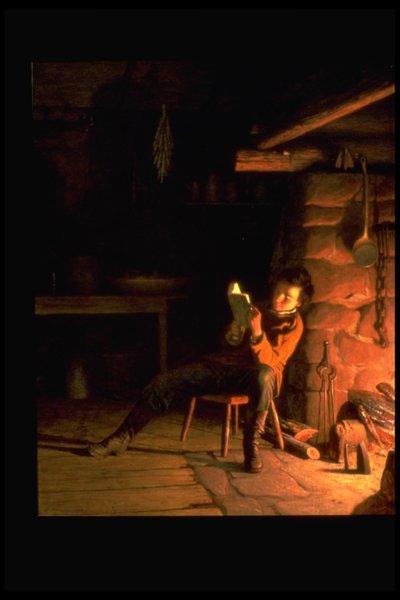 Boyhood of Lincoln by Eastman Johnson