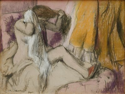 After the Bath by Edgar Degas