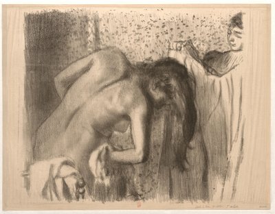 After the Bath by Edgar Degas