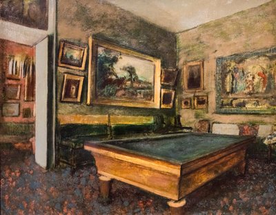 Billiard Room by Edgar Degas