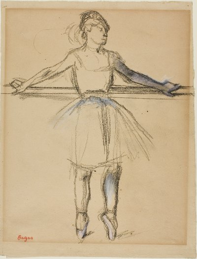 Dancer at the Bar by Edgar Degas