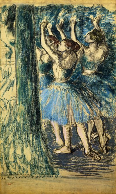 Dancers in the Scene, c. 1898 by Edgar Degas