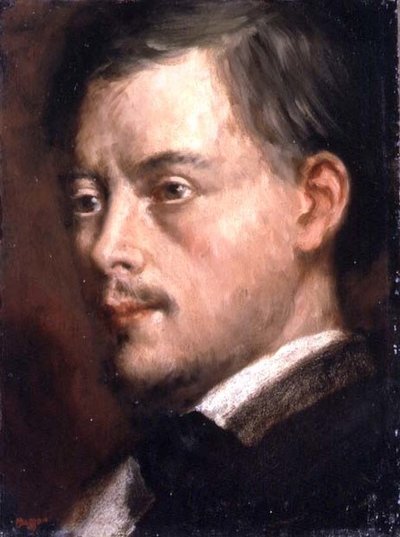 Head of a Man by Edgar Degas