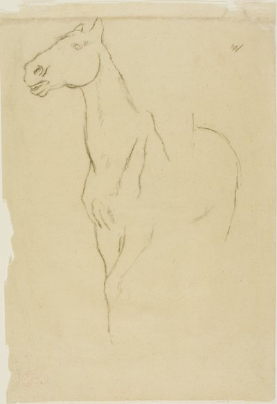 Horse Turned Three-Quarters by Edgar Degas