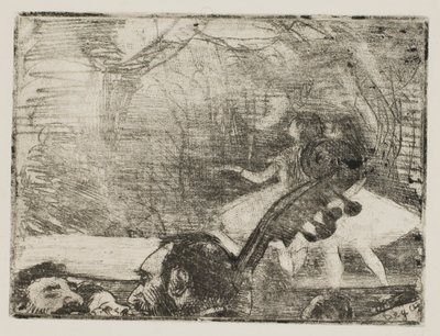 On Stage I by Edgar Degas