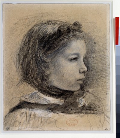 Portrait of Giulia Bellelli (Study for the Bellelli Family) by Edgar Degas