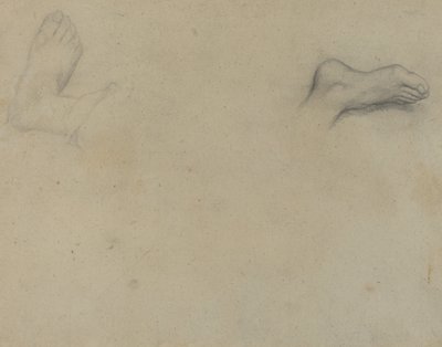 Studies of Feet [verso], 1855 by Edgar Degas