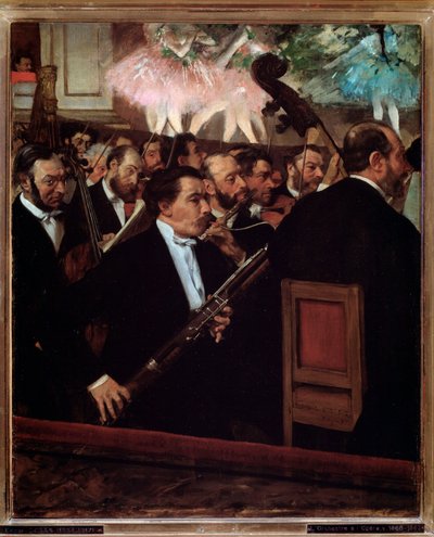 The Orchestra of the Opera in Paris by Edgar Degas