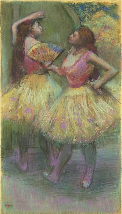 Two Dancers Before Going on Stage by Edgar Degas