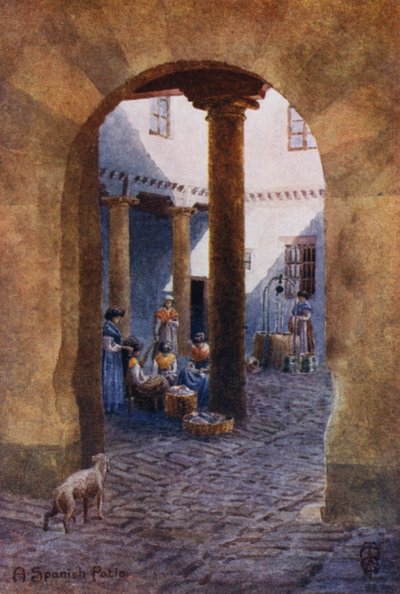 Northern Spain: A Spanish Patio by Edgar T. A. Wigram