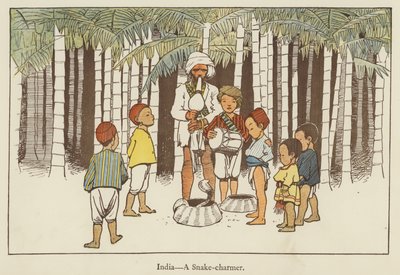 India, a snake-charmer by Edith Farmiloe