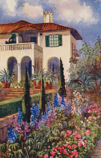 A Corner of the Garden at Villa Arcadia, Johannesburg by Edith Struben