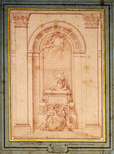 A Study for the Funerary Monument of the Cardinal de Fleury by Edmé Bouchardon