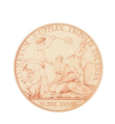 Bombardment of Tripoli and Submission on the part of this Regency and that of Algiers, 1728 by Edmé Bouchardon