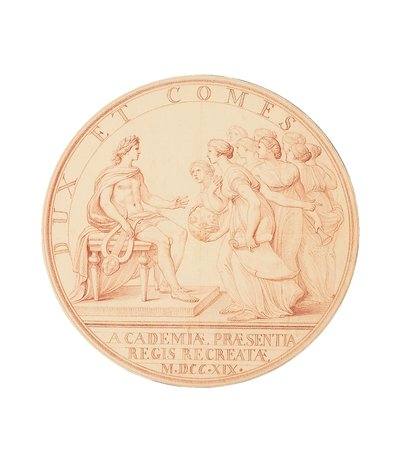 The visit of the king to the academies, 1719 by Edmé Bouchardon