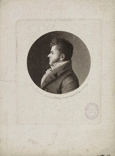 Portrait of Marie-Henri Beyle, dit Stendhal 1783-1842 by Edme Quenedey