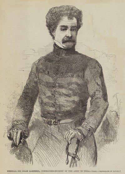 General Sir Colin Campbell, Commander-in-Chief of the Army in India by Edmond Morin