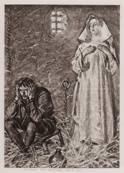Measure for Measure, Act III, Scene 1 by Edmund Joseph Sullivan