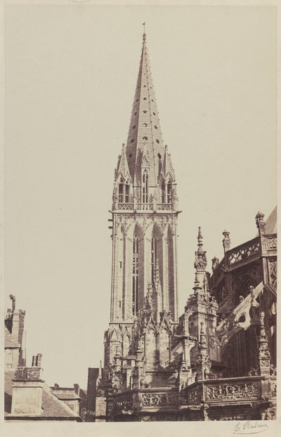 Church of Saint-Pierre, Caen, 1855 by Edouard-Denis Baldus