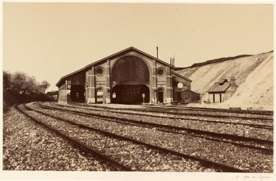 Gare de Longueau, 1855 by Edouard-Denis Baldus