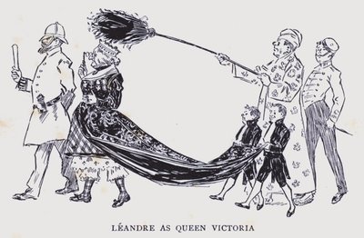 Bohemian Paris: Leandre as Queen Victoria by Edouard Alfred (1875-1954) Cucuel