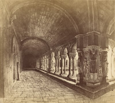 Arles. Cloister of St. Trophime by Édouard Baldus