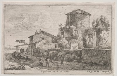 Diverse Views in and around Rome: Tomb along the Appian Way by Édouard Baldus