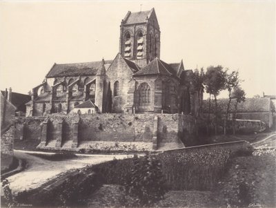 Church of Auvers by Édouard Baldus