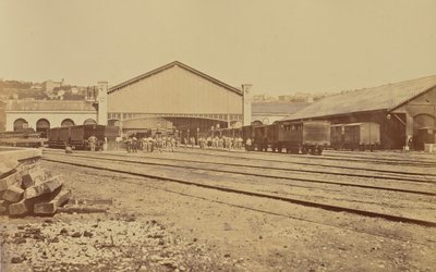 Lyon. Perrache Station by Édouard Baldus