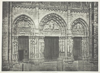 Main Portal, Chartres Cathedral by Édouard Baldus