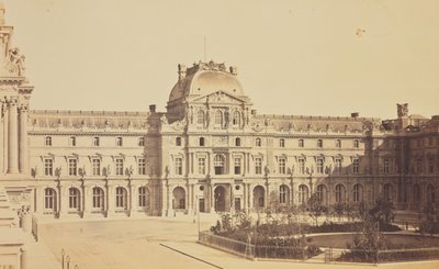 The Cour Napoléon and the Pavillon Sully Seen from the Turgot Wing, Louvre, Paris by Édouard Baldus