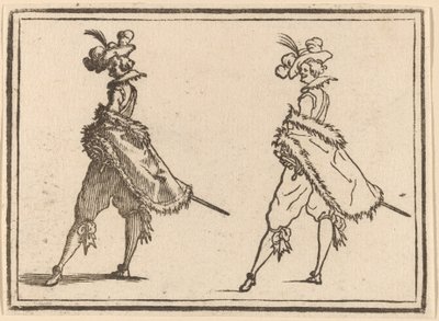 Gentleman Viewed from the Side by Edouard Eckman after Jacques Callot