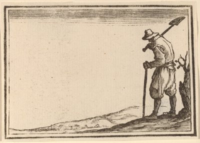 Peasant with Shovel on His Shoulder by Edouard Eckman after Jacques Callot