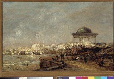 Kiosk in Stamboul in Istanbul (Constantinople) in Turkey by Edouard Jacques Dufeu