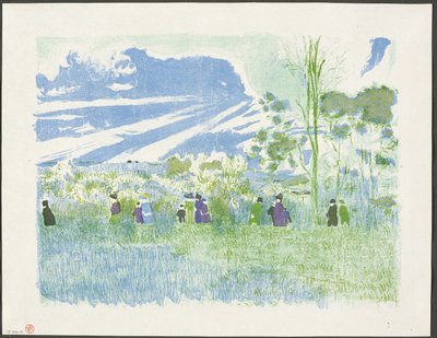 Across the Fields, plate three from Landscapes and Interiors by Édouard Jean Vuillard
