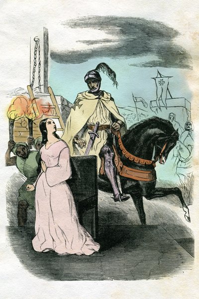 Illustration for Ivanhoe by Edouard & Lix Theodore (1830-1897) Frere
