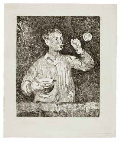 Boy Blowing Soap Bubbles by Édouard Manet
