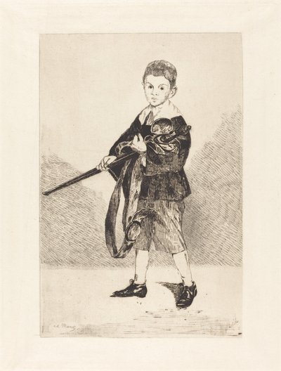 Child with Sword, Turned to the Left by Édouard Manet