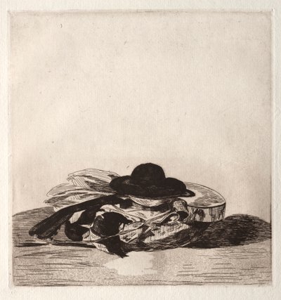 Frontispiece for an Edition of Etchings: Hat and Guitar by Édouard Manet