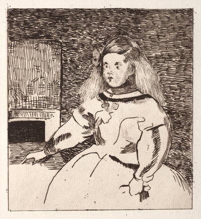 Infanta Margarita, after Velázquez by Édouard Manet